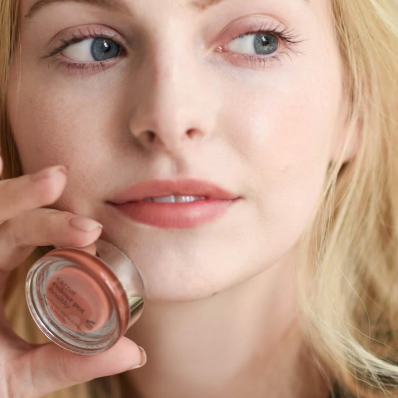 Ere Perez - Natural Carrot Color Pot | For Lips + Cheeks | Buildable, Blendable, Creamy, Vibrant, Satin Finish | Cacao Butter, Avocado + Castor Seed Oil | Vegan, Cruelty-Free, Clean Beauty (Healthy) - Image 5