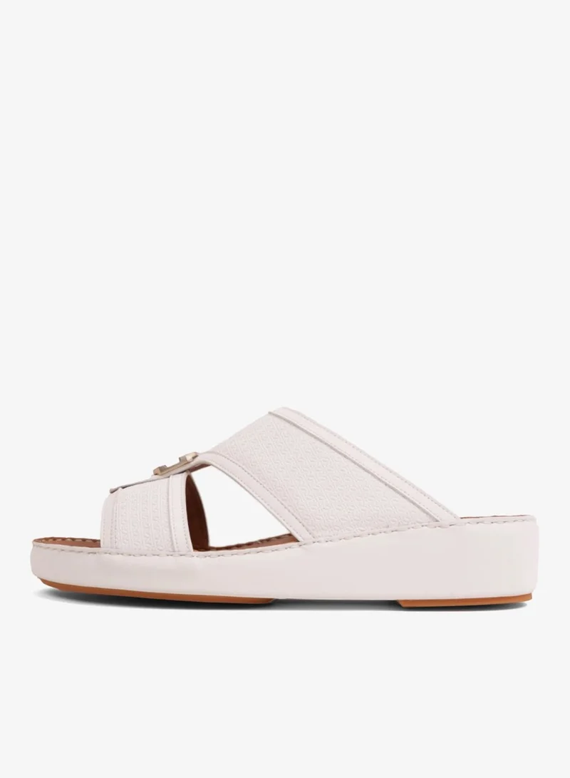 UOMO CAVALIER MEN'S PREMIUM ARABIC SANDALS WHITE