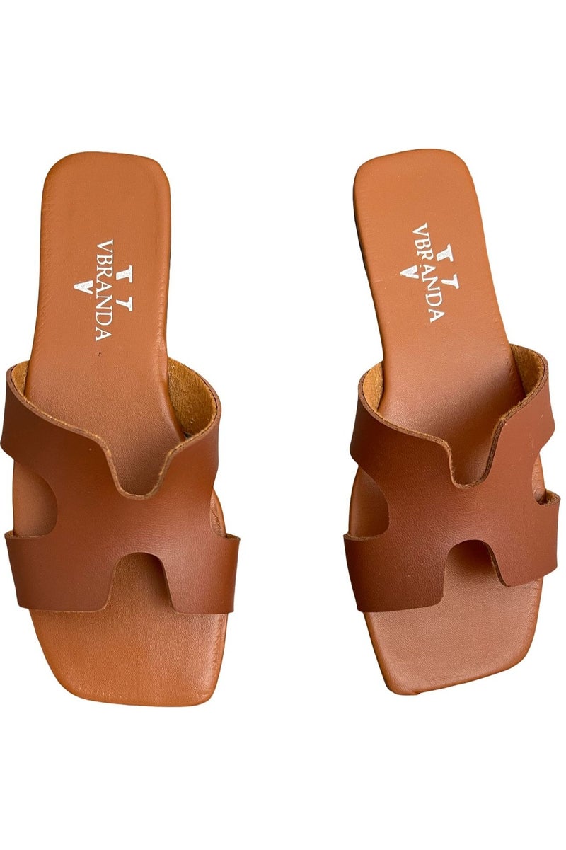Vbranda Classic Flat Slipper with Modern Open Design SF-66-HAVAN - Image 4