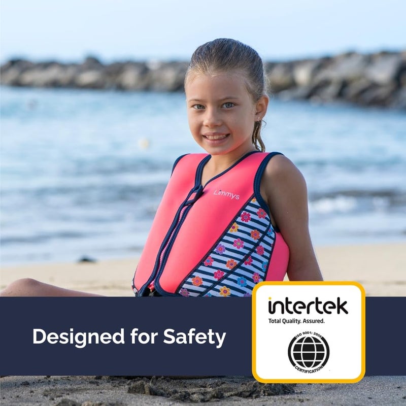 Limmys Premium Kids Swim Vest - Toddler Swim Jacket and Buoyancy Swimming Aid - Modern Design Swimming Vest for Boys, Girls and Babies - with Drawstring Bag - Image 5