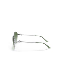 Vogue Eyewear VOGUE SUNGLASS VO4091BI 323/8E SIZE 56 SILVER Frame with  GREEN WOMEN  - Image 4