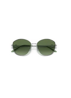 Vogue Eyewear VOGUE SUNGLASS VO4091BI 323/8E SIZE 56 SILVER Frame with  GREEN WOMEN  - Image 1