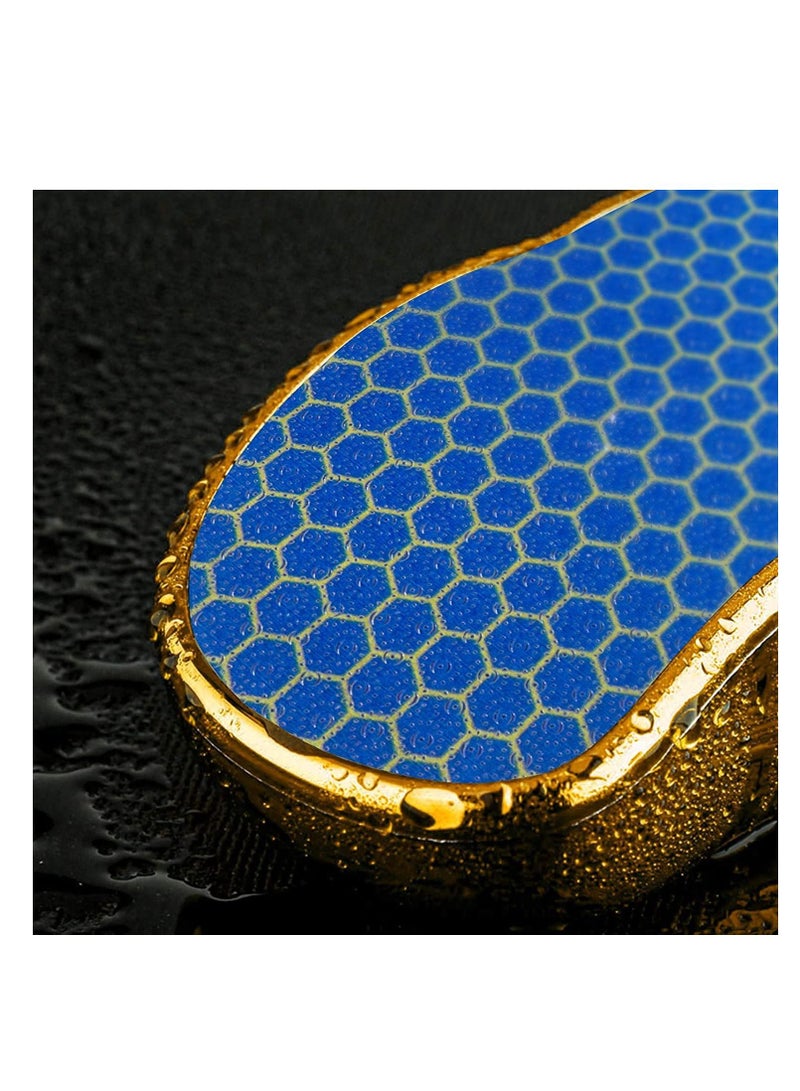 Excefore Glass Foot File Callus Remover, Innovative Nano Crystal Feet Scrubber for Travel Use, Portable Pedicure Foot Scraper for Cracked Heel (Honeycomb) - Image 5