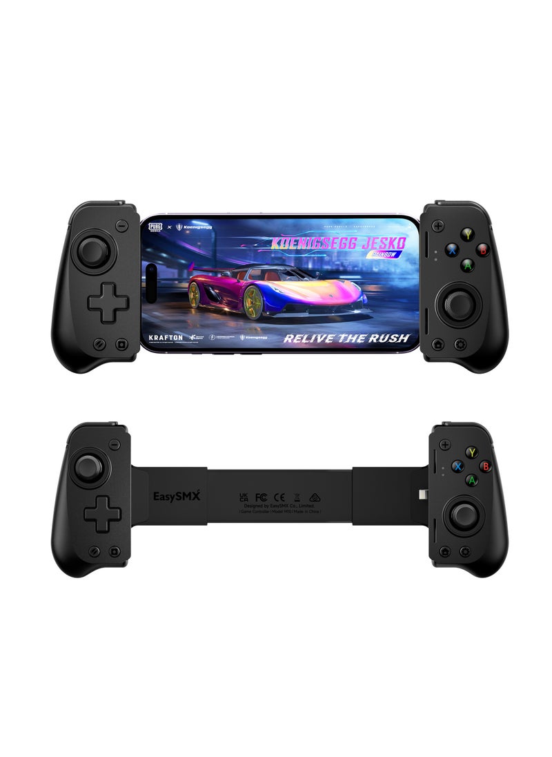EasySMX EasySMX M10 Mobile Phone Controller for Android Phone, Xbox Game Pass, iPhone Series, Hall Effect Trigger Joystick (Lightning Connector)  - Image 1