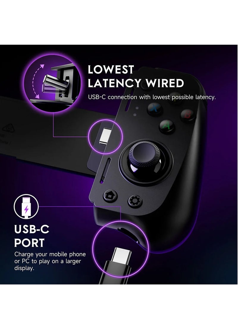 EasySMX EasySMX M10 Mobile Phone Controller for Android Phone, Xbox Game Pass, iPhone Series, Hall Effect Trigger Joystick (Lightning Connector)  - Image 4