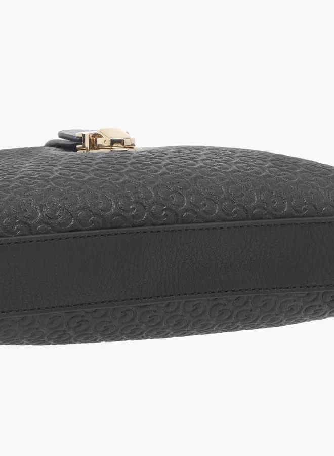 سيليست Women Monogram Embossed Crossbody Bag with Adjustable Strap