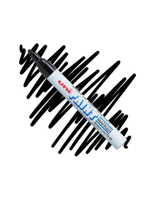 1-Piece Medium Bullet Tip Marker Black Ink