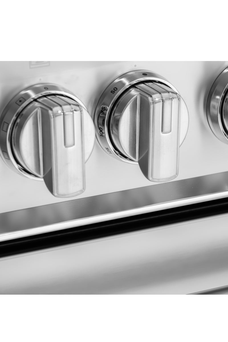 ELBA - 90cm 5 Zone Cooking Range - Gas Burners - 1 Double Ring Burner - Self-Ignition + 118L Electric Oven - 9 Functions - Fan + Rotisserie + Grill - Italian Technology - Image 2