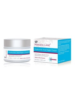 Manuka Lane Hyaluronic Acid Night Cream For Face And Neck With Collagen Manuka Honey Plant Extracts & Vitamin E | Plant Based Formula | Carefully Formulated To Keep Your Skin Young And Healthy!  - Image 2