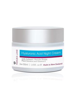 Manuka Lane Hyaluronic Acid Night Cream For Face And Neck With Collagen Manuka Honey Plant Extracts & Vitamin E | Plant Based Formula | Carefully Formulated To Keep Your Skin Young And Healthy!  - Image 3