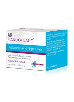 Manuka Lane Hyaluronic Acid Night Cream For Face And Neck With Collagen Manuka Honey Plant Extracts & Vitamin E | Plant Based Formula | Carefully Formulated To Keep Your Skin Young And Healthy!  - Image 4