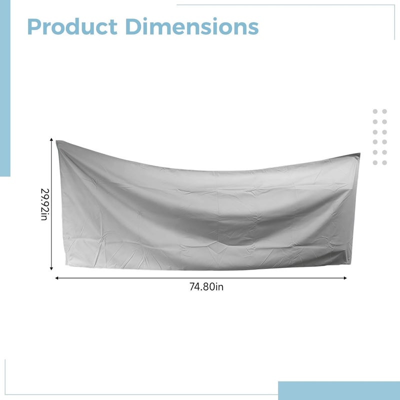 Oversized Microfiber Beach Towel with Strong Attachment Force Closure, Quick Dry Gray Towel, Lightweight, Shawl & Yoga Mat Design - Image 4