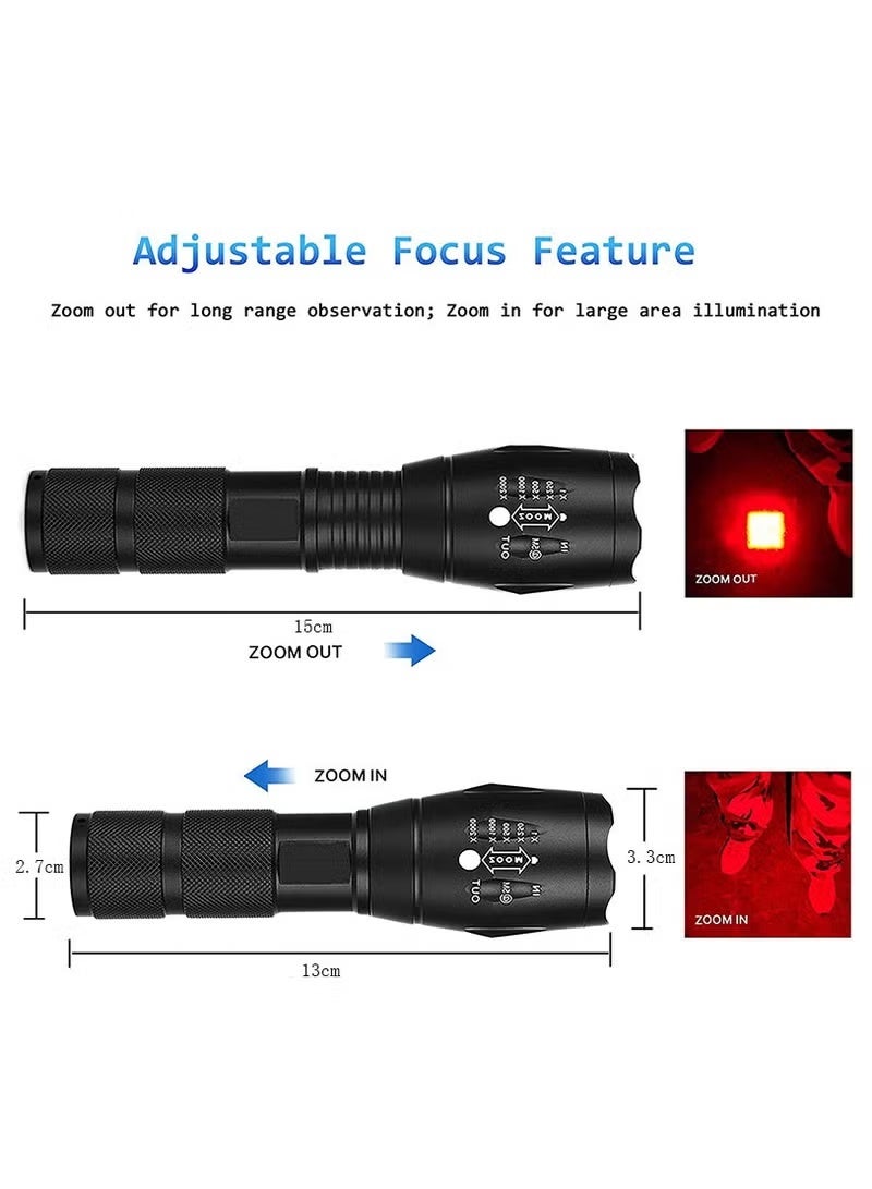 Oasis 2-in-1 LED Flashlight, Tactical White Light and 395nm UV Blacklight Combo, Waterproof Portable Handheld Torch for Pet Urine Detection, Camping and Currency Verification - Image 4