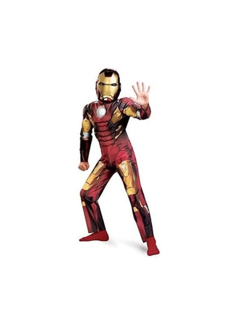 Generic BookMyCostume Iron Man Avengers Muscles Kids Fancy Dress Costume 4years 