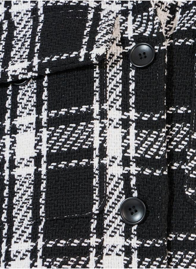 Styli - Oversized Longline Checked Shacket - Image 1