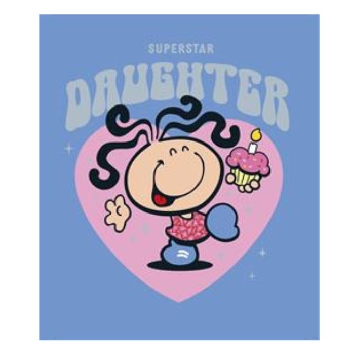 UK Greetings Bubblegum Happy Birthday Superstar Daughter Greeting Card - Image 1