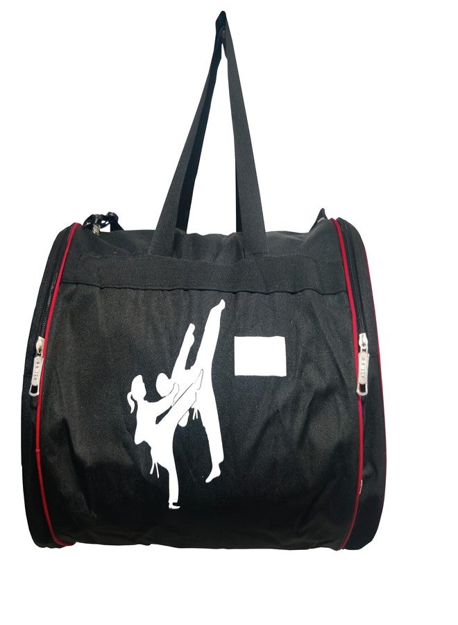 Be Win Wkf Logo & Karate Logo Martial Arts Gym Bag - Polyester, Black (32X56) - Image 1