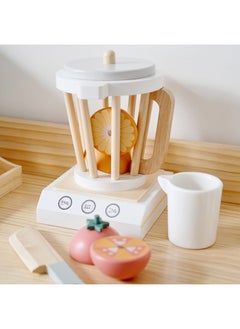 Generic Children's Wooden Simulation Coffee Machine Dessert Store Simulation Vending Machine Combination Boys And Girls Play House Wooden Toys-Color:Danish Noble Shop (luxury Model)  - Image 4