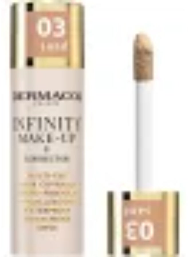 Dermacol Infinity Make-Up & Corrector SPF15 03 Sand 20g - Image 4