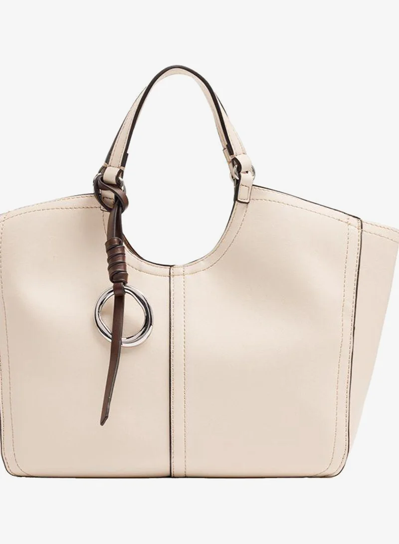 Plain Tote Bag With Zipper Closure
