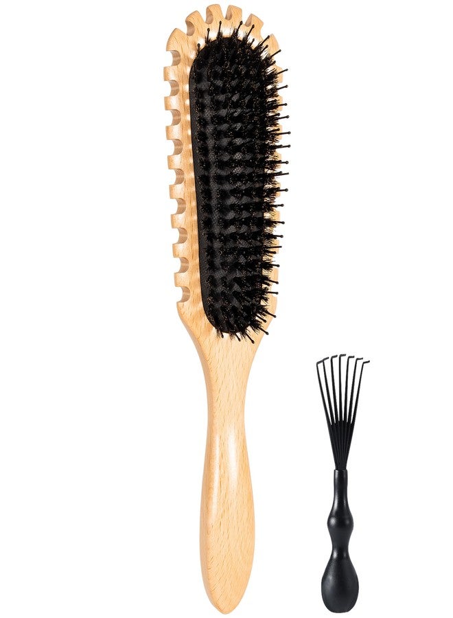 GAINWELL 2026 New Wooden Curly Hair Brush, Curl Defining Brush, Styling Brush for Effortlessly Defined Curls, Waves & Coils, Reduces Frizz - Image 1