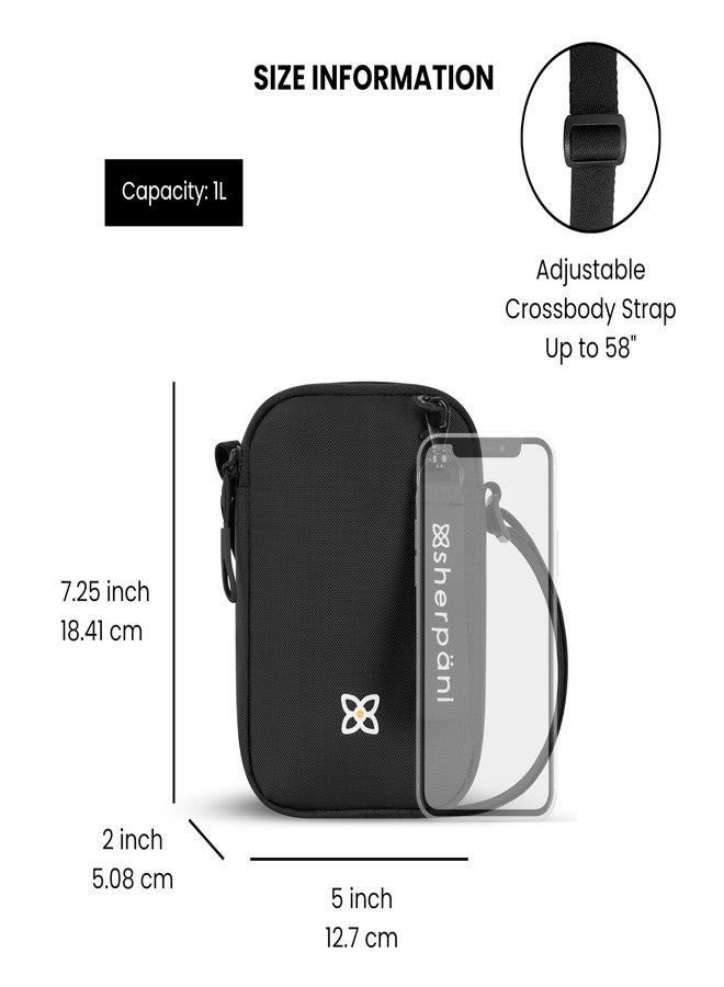 Sherpani Rogue, Mini Crossbody Bag, Lightweight Shoulder Bag, Cross Body Purse, Crossbody Bags for Women, Passport Holder, Travel Gift, RFID Protection (Raven Heritage) - Image 4