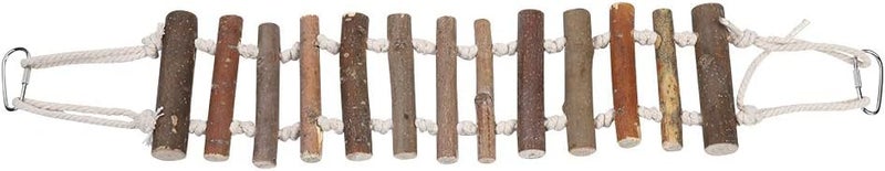 klarako Birds Wood Ladder Toy, Multifunction Pet Birds Wood Ladder Bridge Toy Birds Swing Bridge Training Toys for Lovebirds Parakeets Parrots African Grey Cockatiel - Image 4
