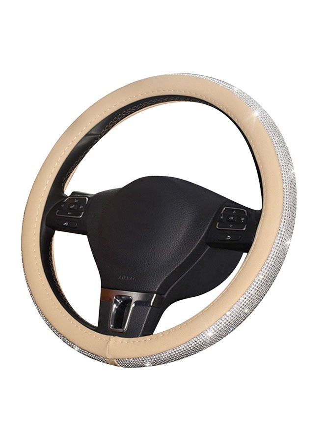 NIBEMINENT Rhinestone Steering Wheel Cover Car Set 38CM - Image 1