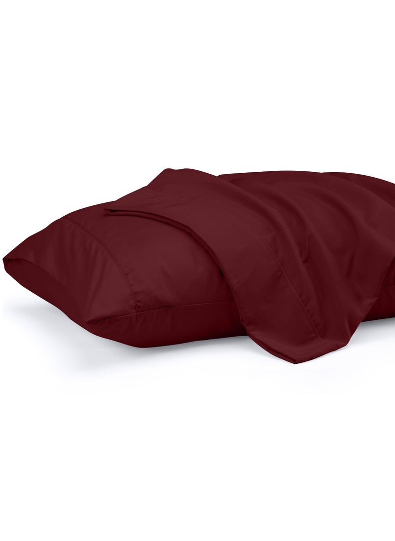 Utopia Bedding Utopia Bedding King Pillow Cases - 2 Pack - Envelope Closure - Soft Brushed Microfiber Fabric - Shrinkage and Fade Resistant Pillow Covers 20 X 40 Inches (King  Burgundy)  - Image 1