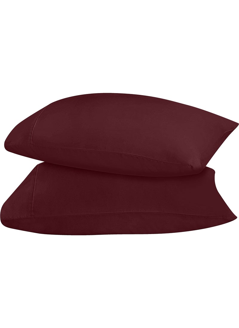 Utopia Bedding Utopia Bedding King Pillow Cases - 2 Pack - Envelope Closure - Soft Brushed Microfiber Fabric - Shrinkage and Fade Resistant Pillow Covers 20 X 40 Inches (King  Burgundy)  - Image 5
