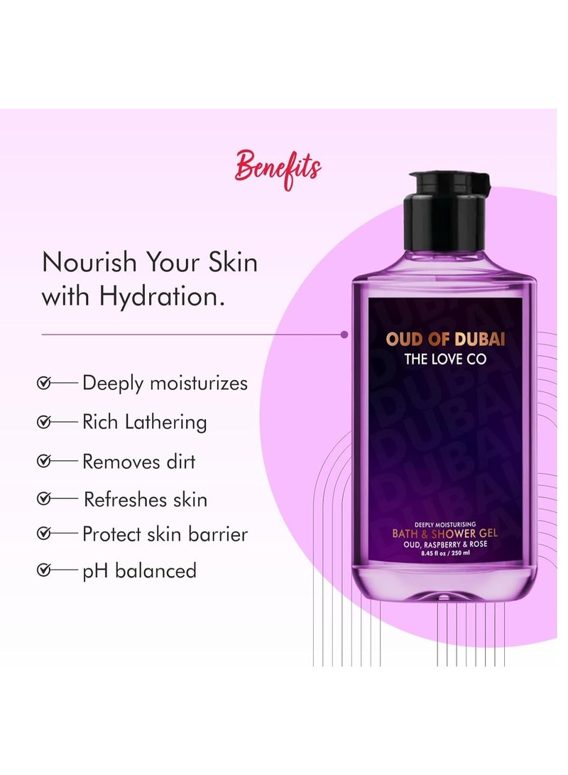 ذا لوف كو. جل غسيل الجسم الفاخر من عود دبي 250 مل | تركيبة منعشة ومرطبة | غسول استحمام وجسم للجنسين للرجال والنساء | نباتي وخالي من البارابين - Image 4