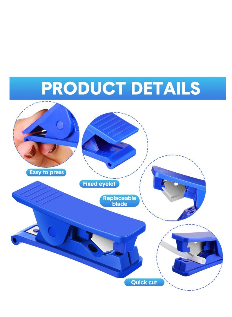 KASTWAVE قارطة خرطوم PE، 3 قطع قاطع أنبوب PTFE أدوات قطع أنابيب بلاستيكية لقص أنبوب نايلون PU PVC حتى 3/4 بوصة OD أنبوب (أزرق) - Image 4