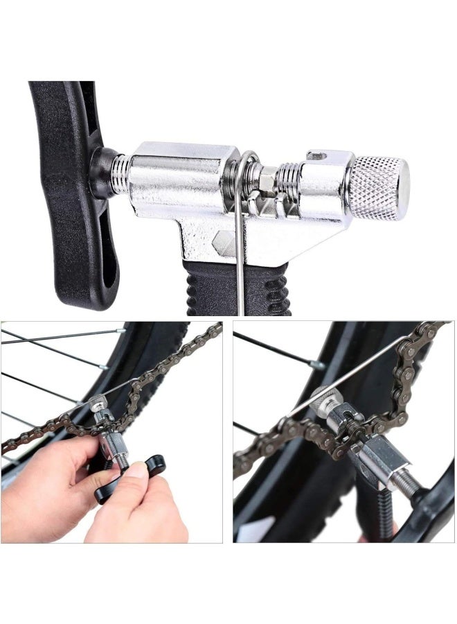 Oumers Bicycle Link Plier Chain Drift Tool Chain Checker Chain Wear Indicator Tool Opener Closer Remover Pliers Tool Drift Chain Bicycle Tool Set - Image 2