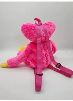 Y&D Plush Backpack Huggy Wuggy Poppy Toy Big Soft Stuffed Horror Cute Funny Cartoon Bag For Kids(Pink)  - Image 2