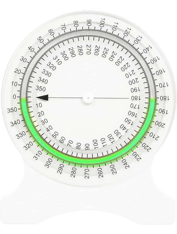 Green Physical Therapy Inclinometer ROM Motion Angle Finder Protractor Joint Mobility Measuring Instrument - Image 1