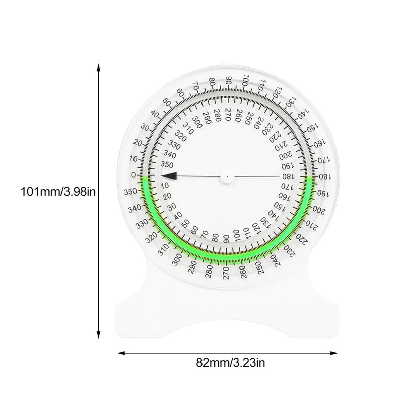 Green Physical Therapy Inclinometer ROM Motion Angle Finder Protractor Joint Mobility Measuring Instrument - Image 4