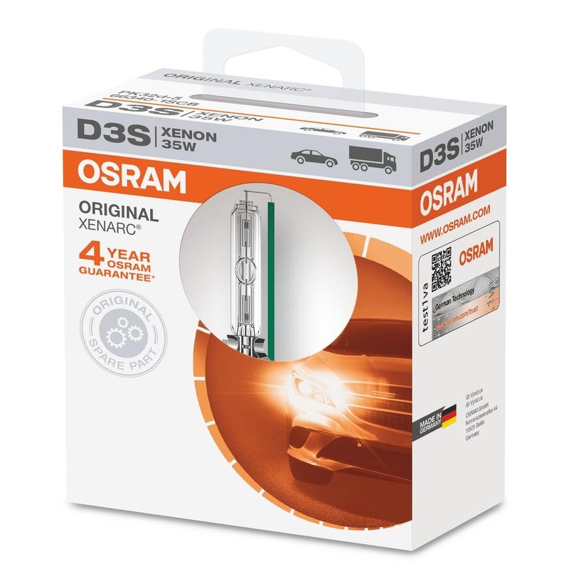 Osram Xenarc Original D3S HID Xenon Burner Discharge Lamp OEM Quality OEM 663401SCB Softcover Box 1 Lamp