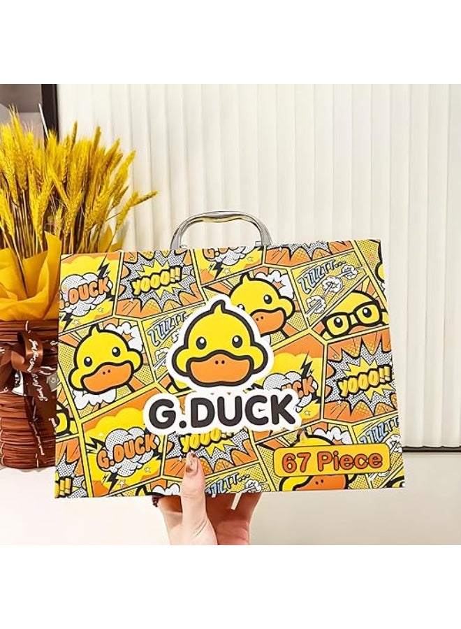 G.DUCK 67 Pieces Kids Art Set with Duck Theme Case, Drawing and Painting Supplies Kit - Image 4