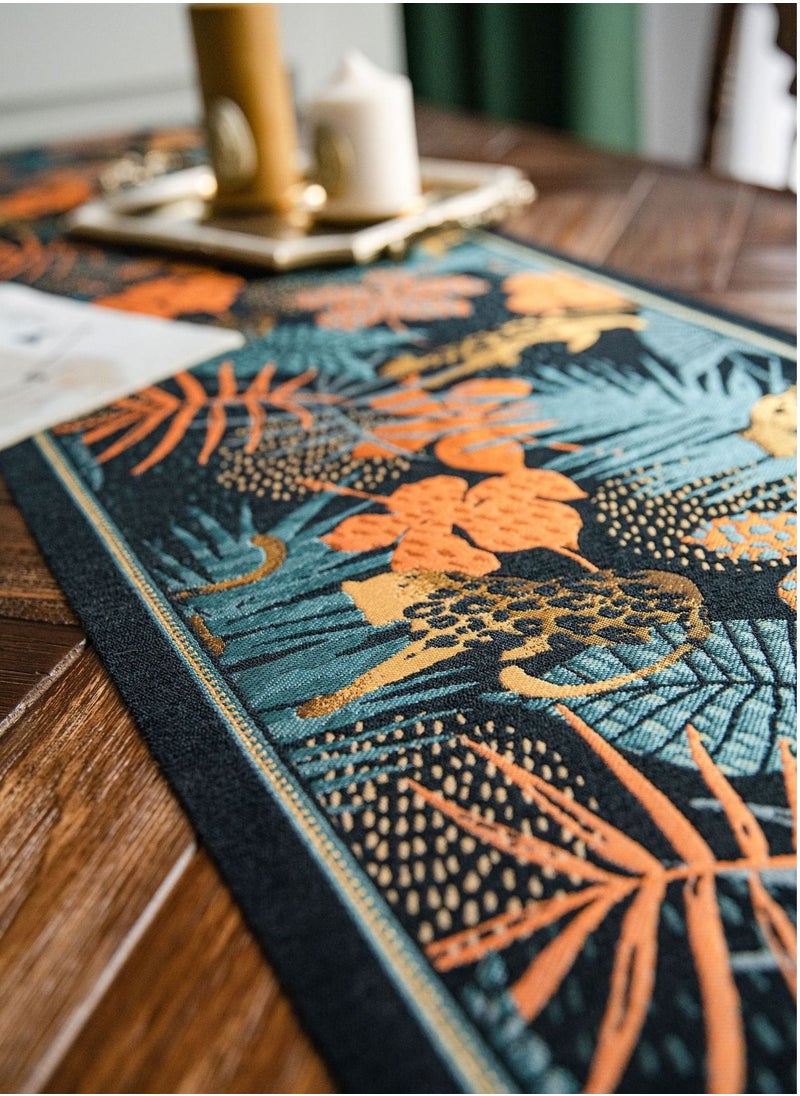 Generic Table Runner Printing Tropical plants  Dining Wedding Home  Decoration  - Image 5
