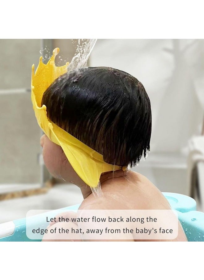 FLOPRO Baby Shower Cap, Crown-Shaped, Yellow  - Image 3