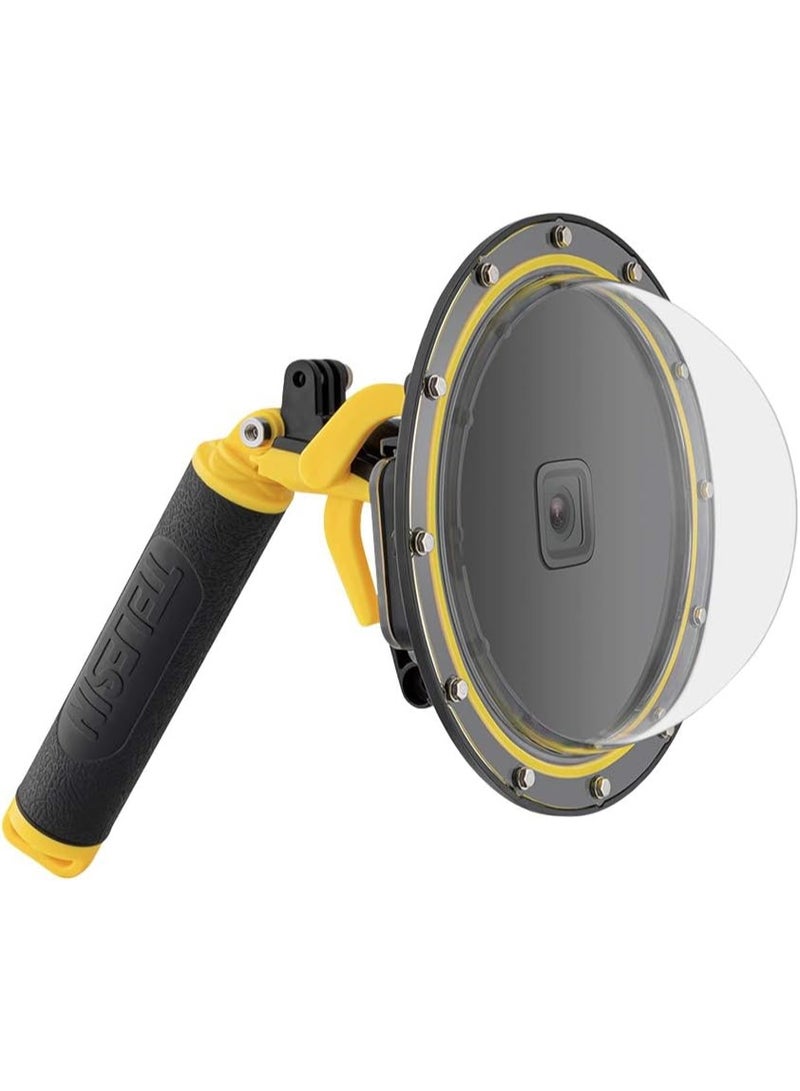 TELESIN 6 inches Dome Port Lens for GoPro Hero 13 12 11 Hero 10/9 Black,Waterproof Housing Case Hand Floating Grip Trigger, Transparent Cover Underwater Diving Photography (for Hero 13/12/11/10/9) - Image 1