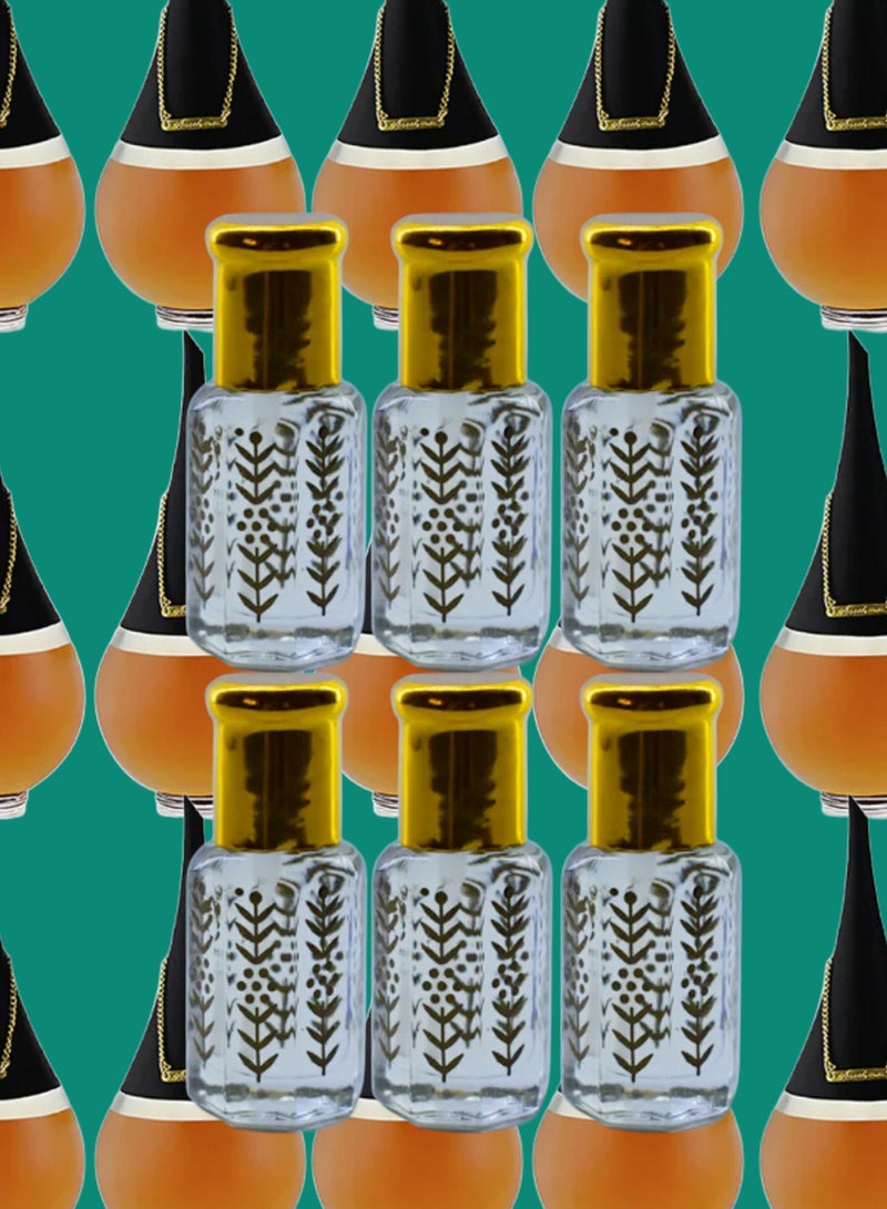 6 Pieces Pandora Essential Oil For Women Original Clear 6 Ml