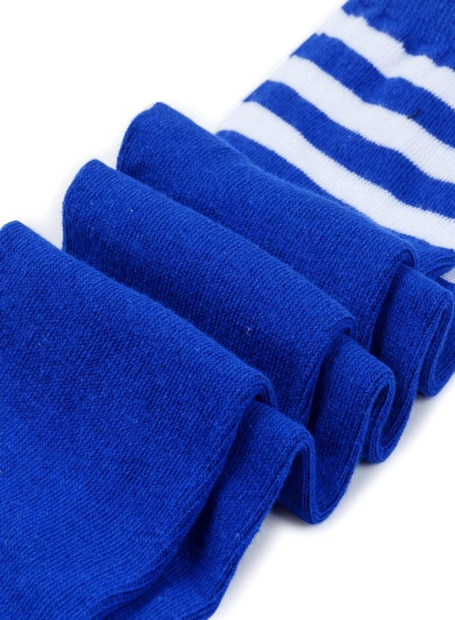 Dxhycc 3 Pairs Kids Soccer Socks Stripes Knee High Tube Socks School Cotton Uniform Sports Socks for Toddler Girls and Boys - Image 4