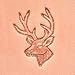 Tandy Leather Craftool 3D Whitetail Deer Stamp Decorative Leather Tooling Stamp for Wallets Belts Keychains Handmade Leathercraft Projects Leather Craft Stamp for Veg Tanned Leather - Image 2