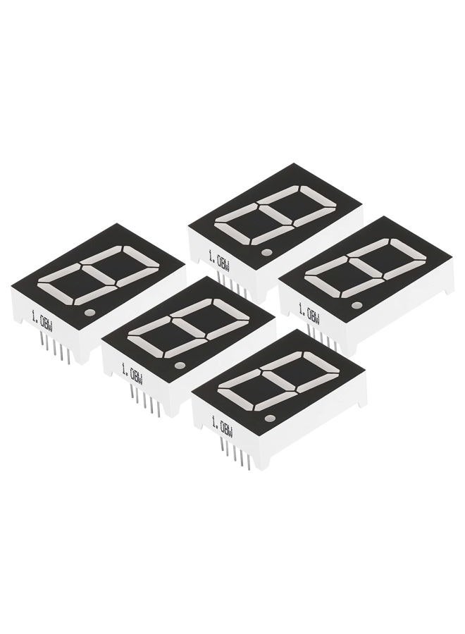 PATIKIL 5 Pack 7 Segment 10 Pin 1 Bit 2.3 x 3.2 x 1.0 cm LED Display Module 3.3 V LED Display Module for Electronic Driver Board, White - Image 1