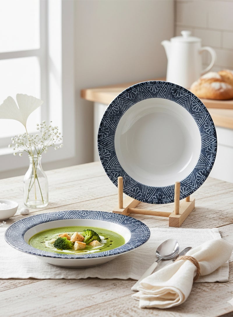 EDESSA طبق شوربة سيراميك إديسا جينكو 22 سم (مجموعة من 1) - Image 5