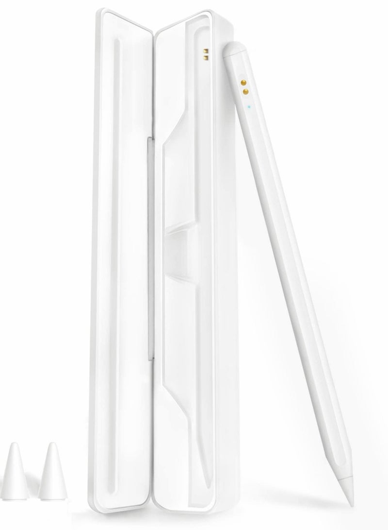 Y&D Stylus Pens for iPad 2018-2022, Rechargeable Touch Screen Pen with Tilt Sensitivity, Magnetic Attach Pencil Charging Case Pro Air Mini - Image 1