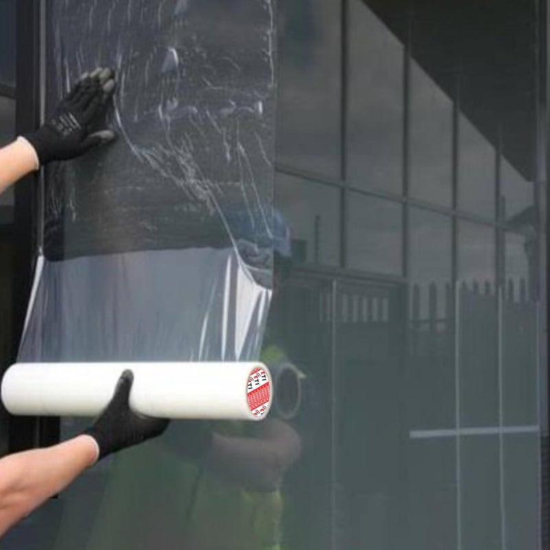 ETI Surface Protection Film Tape - Clear, Removable, Scratch-Resistant for Metal, Glass, and Plastic - Length 100 Meters,Width-200MM - Image 2