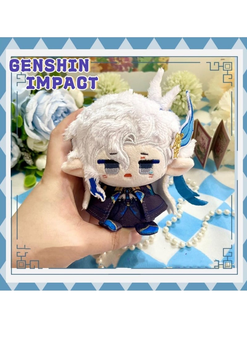 Genshin Impact Plush Doll, Suitable as Keychain or Desktop Decoration, Anime Doll Great Gift for Game Fans - Neuvillette (4.7 inches) - Image 2