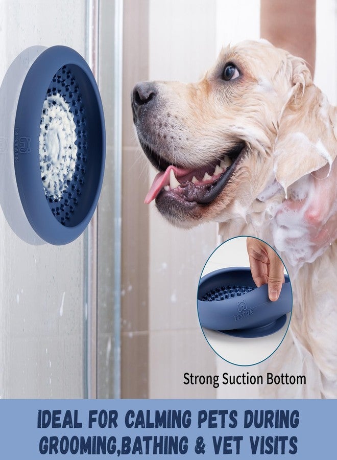 Bestalk Dog Lick Bowl, Bestalk Anxiety Relief Slow Feeder Dog Lick Mat Treat Dispenser, Non-Slip Dog Licking Bowl Enrichment Toys, BPA Free Silicone, Dishwasher Safe - Image 2